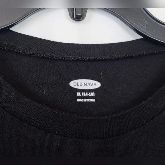 Old Navy Boys Dunking Santa‎ Christmas Black Long Sleeve T-shirt Size XL (14-16) - Picture 2 of 4